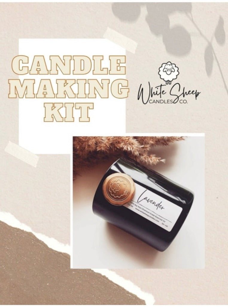 Candle making DIY kit with natural soy wax and Premium Grade Essential and Fragrance Oils